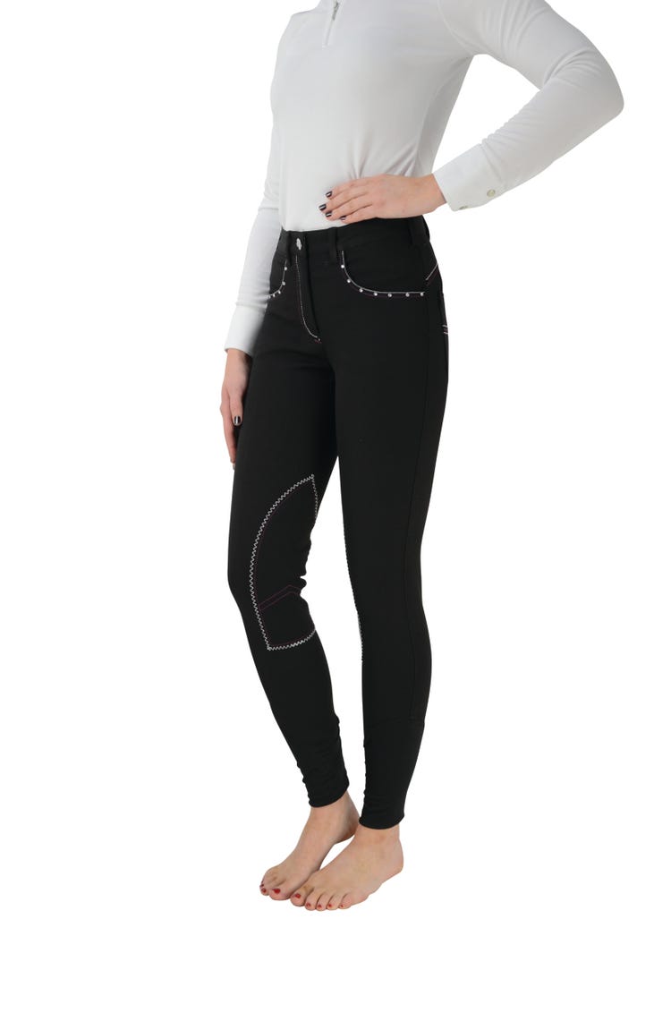 Hy Equestrian Diamante Ladies Breeches image 1